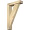 Ekena Millwork Traditional Block Rough Sawn Bracket w/ Offset Brace, Douglas Fir, 4"W x 14"D x 22"H BKT0402X14X22TRA05RDF - alternate 1